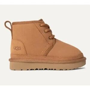 UGG Toddlers' US 12 Tan Neumel II Suede Lace Up Chukka Boots Outdoor Winter FLAW
